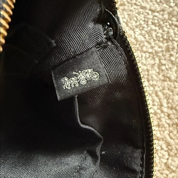 Coach Black Textured Wristlet - Picture 5 of 7